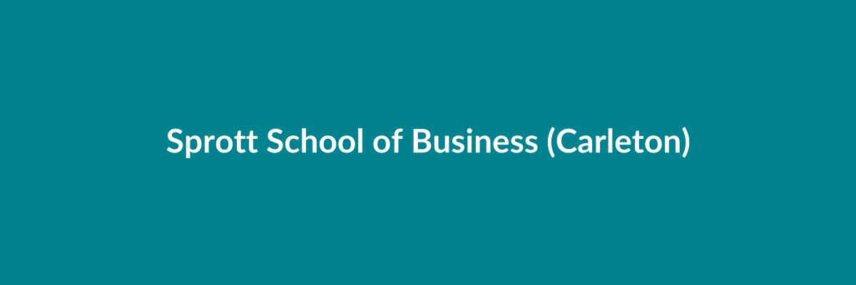 Sprott School of Business (Carleton)